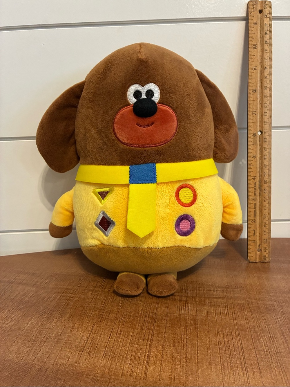 Hey Duggee Plush brown and yellow dog. Talks